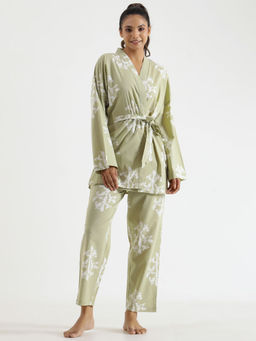 SAY - Women Pure Cotton Night Suit (Set of 3)