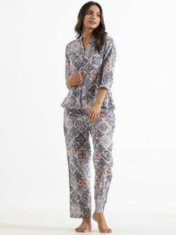 SAY - Women Pure Cotton Night Suit (Set of 2)