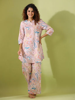 SAY - Women Pure Cotton Night Suit (Set of 2)