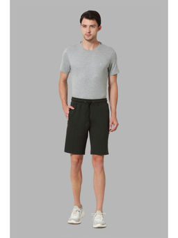 Van Heusen Innerwear - Men Athleisure Breathable & Zipper Pocket Knit Shorts - Olive