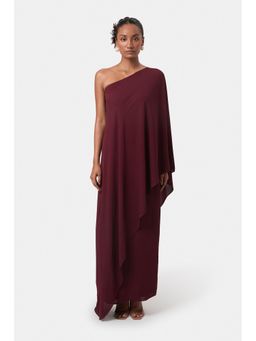 BEYOND - Straight Column Skirt - Wine