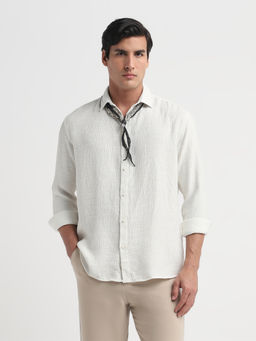 SELECTED HOMME - Regular Fit Full Sleeves Bright White Casual Shirt