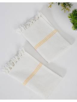 Fabindia - Yellow Bana Cotton Gamcha Towel Set Of 2