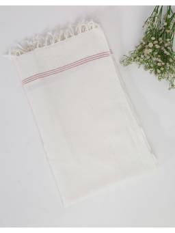 Fabindia - Red Bana Cotton Gamcha Large Bath Towel