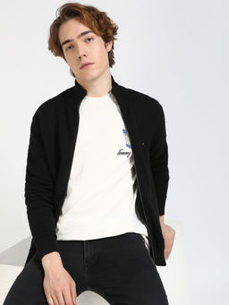 Tommy Hilfiger - Jacket Black 9Gg Structure Zip Through