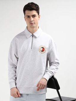 Tommy Hilfiger - Jacket Grey Tim Relax Prep Explore Luxe 1/4 Zip