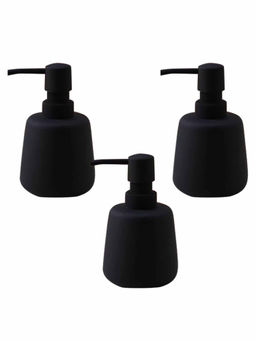 The Better Home - 260Ml Soap Dispenser Bottle - Black (Pack of 3)