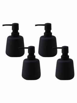 The Better Home - 260Ml Soap Dispenser Bottle - Black (Pack of 4)