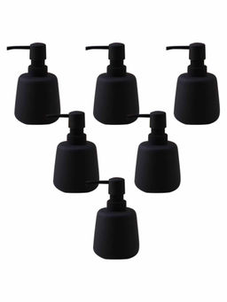 The Better Home - 260Ml Soap Dispenser Bottle - Black (Pack of 6)