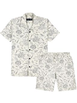 CAVIO - Black-Boys Half Sleeves Printed Co-Ord Set