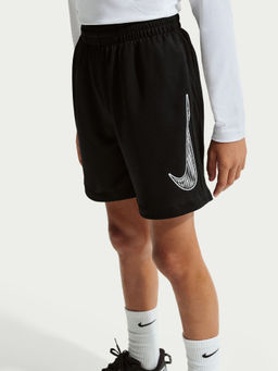 Nike - Boys Black Solid Shorts (XS)