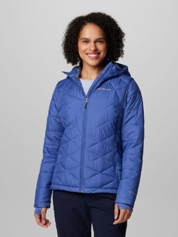 Columbia - Women Blue Omni Heat Reflective Heavenly Hooded Jacket