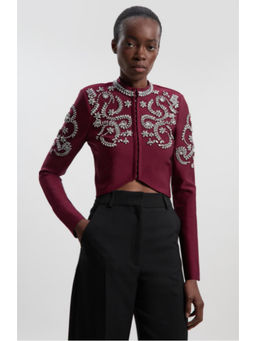 Karen Millen - Figure Form Bandage Embellished Knit Jacket