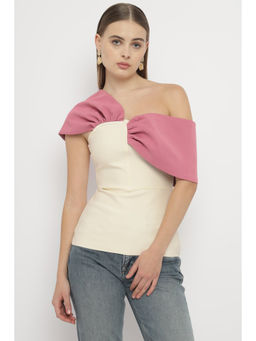 Karen Millen - Figure Form Bandage Knit Asymmetric Strap Top