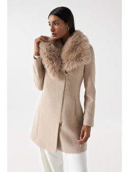 Salsa Jeans - Grace Woollen Coat with Fur