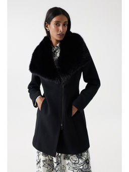 Salsa Jeans - Grace Woollen Coat with Fur