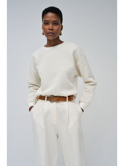 Salsa Jeans - Textured Fleece Sweater with Shine