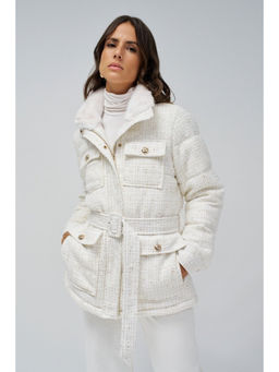 Salsa Jeans - Padded Tweed Trench Coat