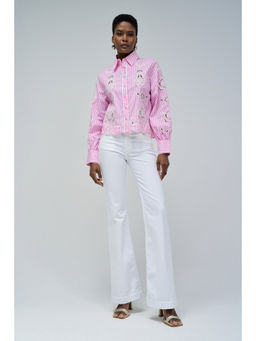 Salsa Jeans - Striped Shirt with Emb