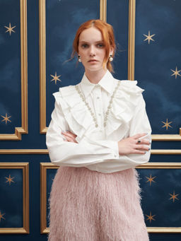 Sister Jane - Starry Ruffle Solid Top