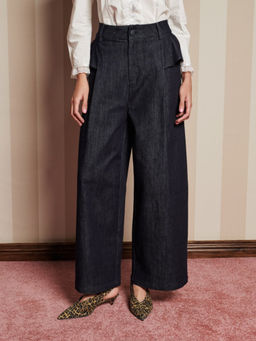 Sister Jane - Curio Denim Ruffle Trousers