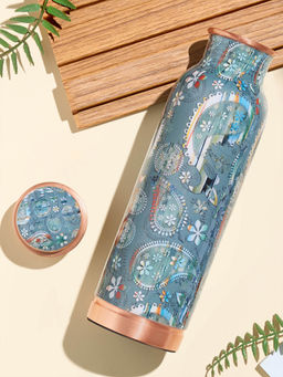 Borosil - 600Ml Vera Copper Bottle 100% Pure Copper Bpa Free For Home School & Office