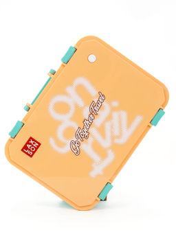 Little Surprise Box - Orange Travel Theme Stainless Steel Tiffin-Lunch Box For Kids and Adults