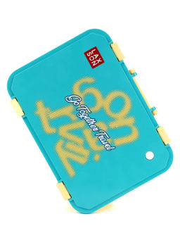 Little Surprise Box - Teal Travel Theme Stainless Steel Tiffin-Lunch Box For Kids and Adults