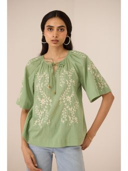 Calling June - Green Melon Top