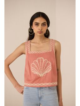 Calling June - Peach Jill Top
