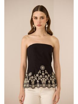 Calling June - Black Kaia Top