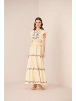 Calling June - Cream Aster Skirt