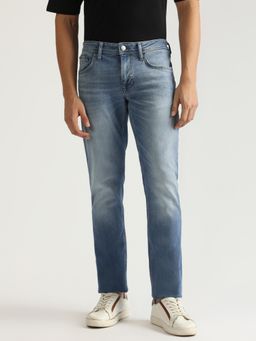 Antony Morato - Men Blue Washed Mid-Rise Slim Fit Jeans