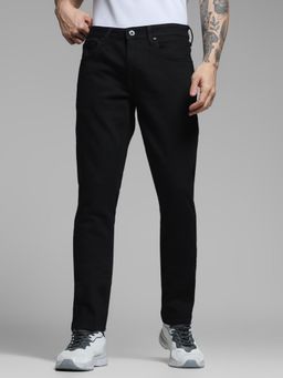 Jack & Jones - Black Cotton Slim Fit Jeans