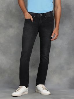 Greenfibre - Dark Grey Cotton Blend Washed Jeans Slim Fit