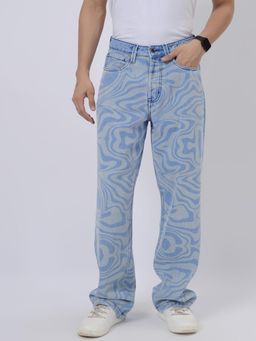 JadeBlue - Sky Blue Cotton Stretch Jeans Relax Fit