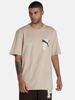 Puma - X1der Relaxed Mens Beige T-shirt