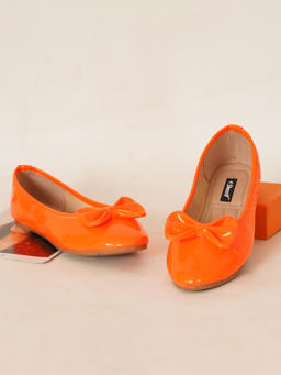 Sherrif Shoes - Women Orange Solid Casual Ballerinas