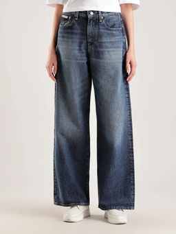Calvin Klein - Blue Solid Relaxed Jeans