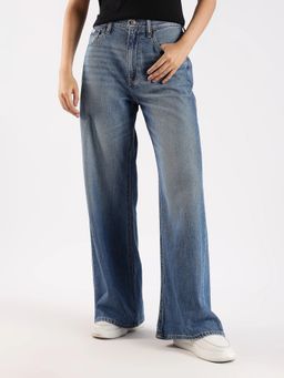 Calvin Klein - Blue Solid Relaxed Jeans
