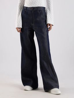Calvin Klein - Navy Blue Solid Relaxed Jeans
