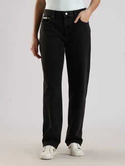 Calvin Klein - Black Solid Straight Jeans