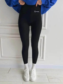 MISS MOSA BY AKANKSHA - Black Solid Fitted Leggings