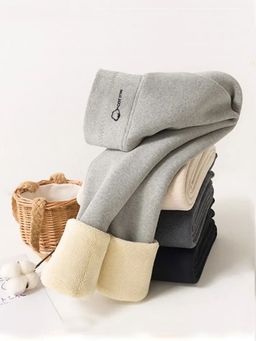 MISS MOSA BY AKANKSHA - Grey Solid Fitted Leggings