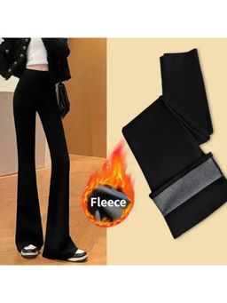 MISS MOSA BY AKANKSHA - Black Solid Fitted Trouser