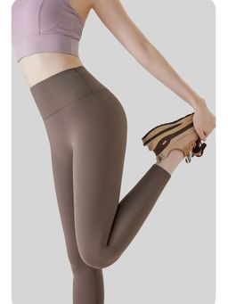 MISS MOSA BY AKANKSHA - Brown Solid Fitted Leggings