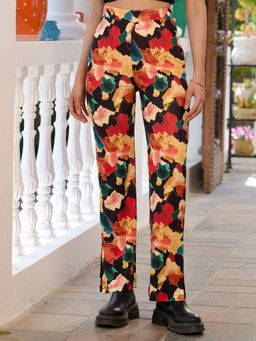 Tandul - Multi-Color Printed Bootcut Trouser