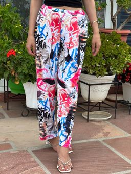 Tandul - Multi-Color Printed Straight Trouser