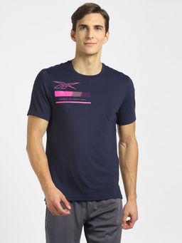 Reebok - Ts Activchill Graphic Q4 Blue Training T-shirt