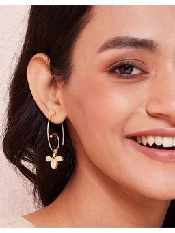Fabindia - Silver Dangler Earrings White